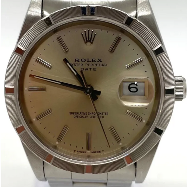 SOLD Rare Rolex Oyster Perpetual Date 15210 Mens Watch with Box 78350 Bracelet 557 B