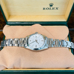 Rolex 1500 Oyster Perpetual Date Serviced with Box White Dial Vintage 1969
